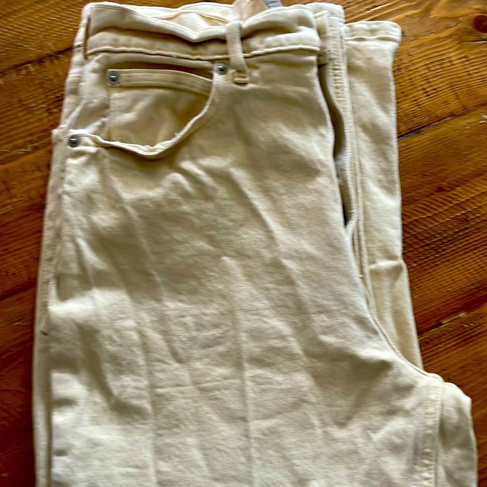 Everlane The Way High Jean buttercream yellow.